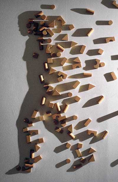 shadow art building blocks kumi yamashita 12 Optical Illusions Made from Shadows