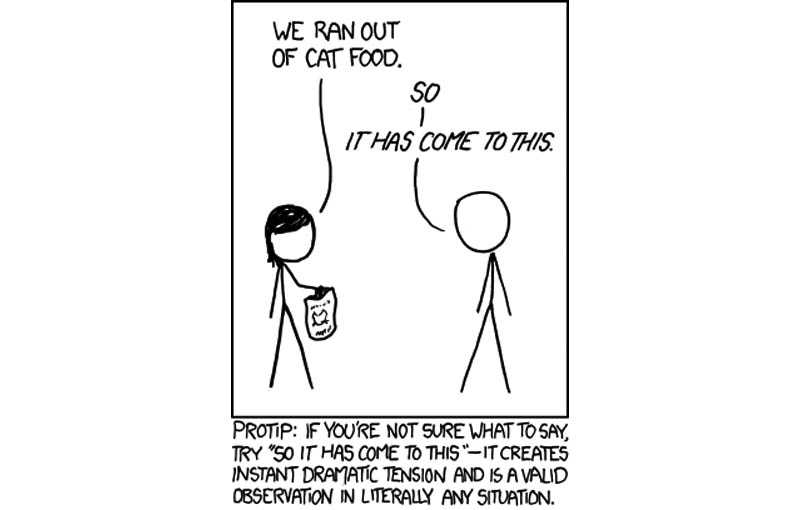 so it has come to this comic xkcd So it has Come to This