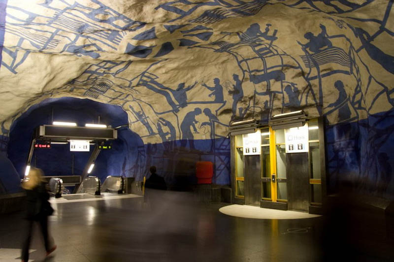 stockholm metro subway art sweden worlds longest art gallery 12 Stockholm Metro: The Worlds Longest Art Gallery