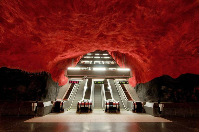 stockholm metro subway art sweden worlds longest art gallery 5 Stockholm Metro: The Worlds Longest Art Gallery