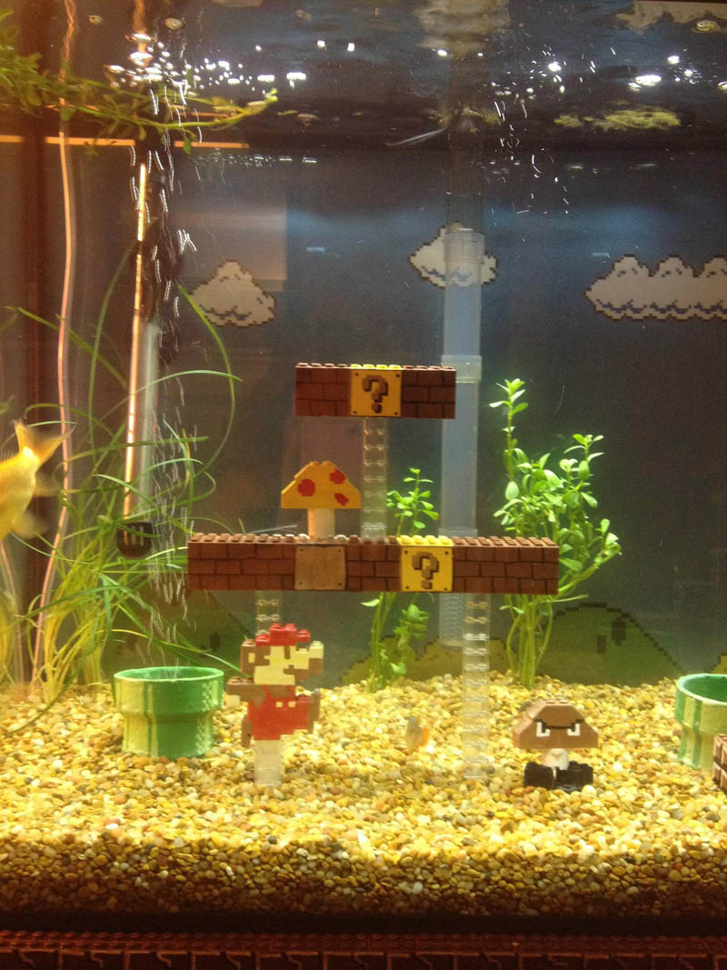 super mario fish tank aquarium 3 This Super Mario Fish Tank is Awesome
