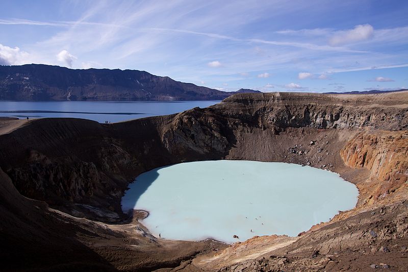 viti geothermal crater lake at askja iceland 15 of the Most Beautiful Crater Lakes in the World