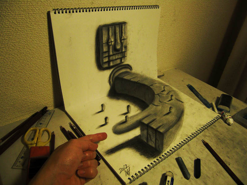3d art of hand touching artists hand
