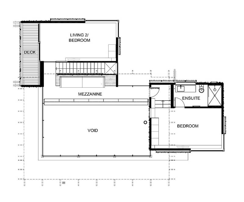 continued floor plans for under pohutukawa house by herbst architects