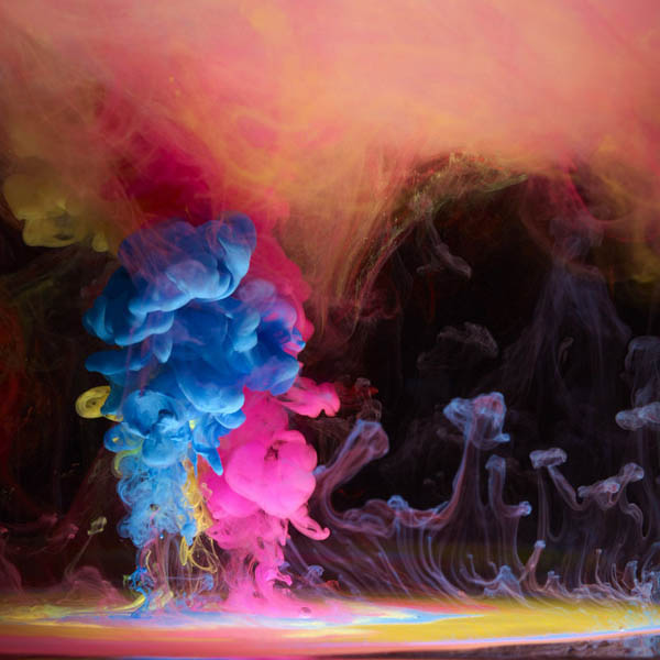 colored ink in water aqueous mark mawson 2 Ink Explosions Under Water by Mark Mawson