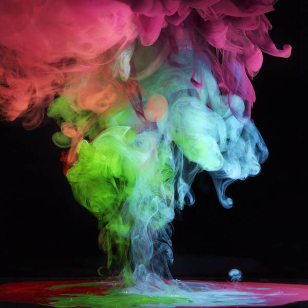 colored ink in water aqueous mark mawson 6 Ink Explosions Under Water by Mark Mawson