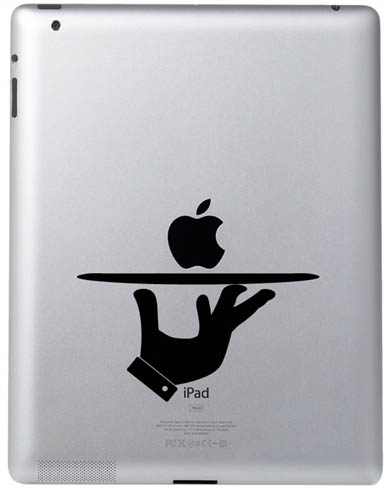 funny creative ipad decal serving tray 33 Creative Decals for your iPad