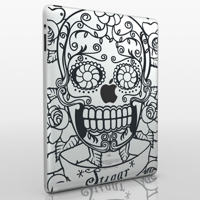 funny creative ipad decal skull 33 Creative Decals for your iPad