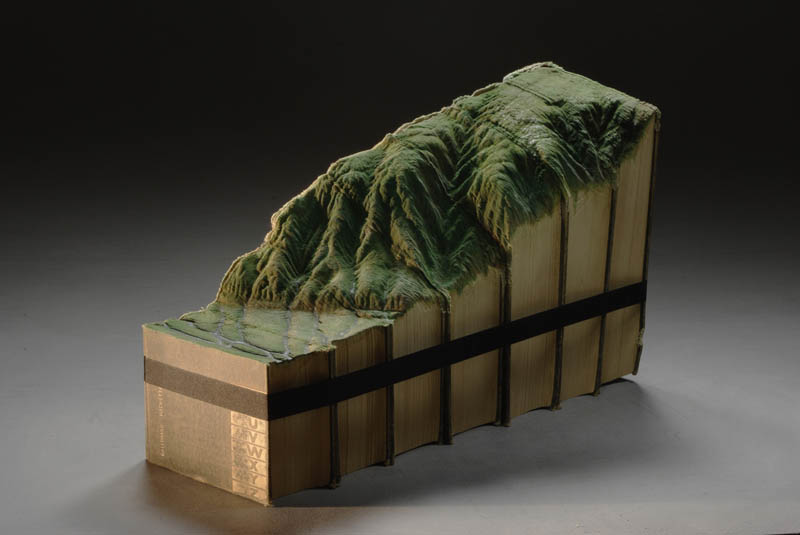 landscape carved into series of seven books