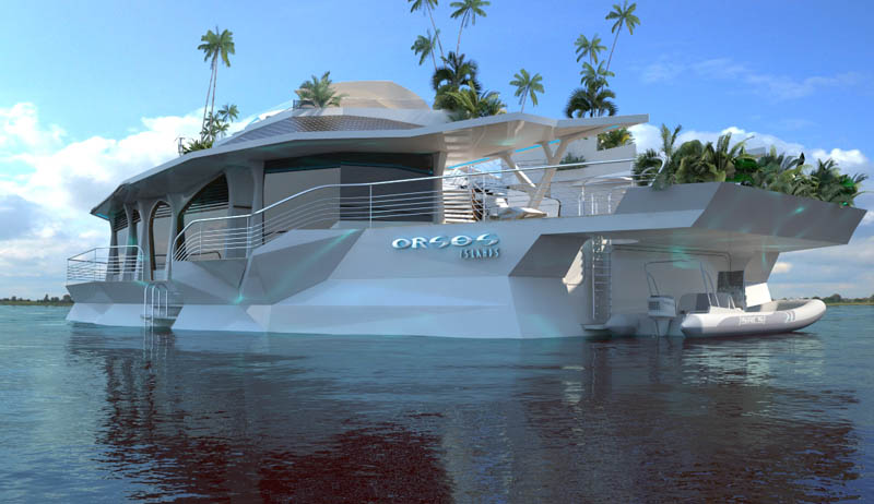 man made floating island boat orsos 13 Orsos: The Moveable Floating Island 