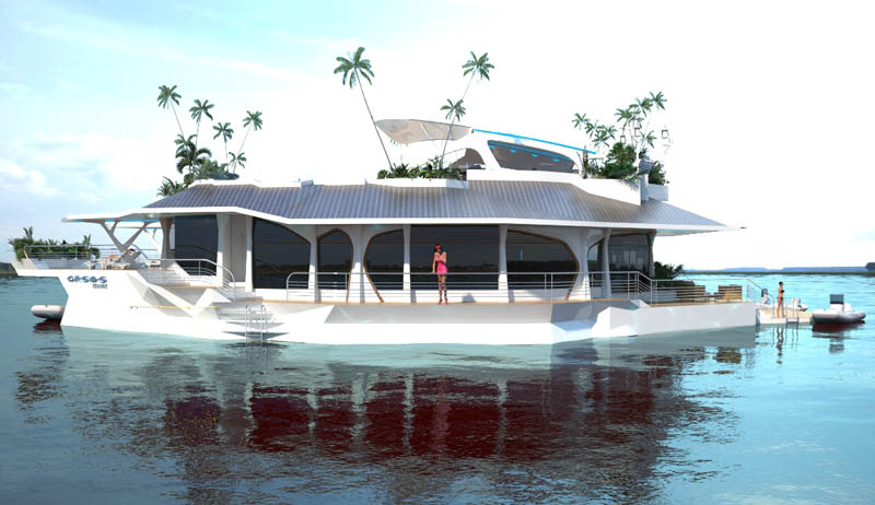 man made floating island boat orsos 19 Orsos: The Moveable Floating Island 