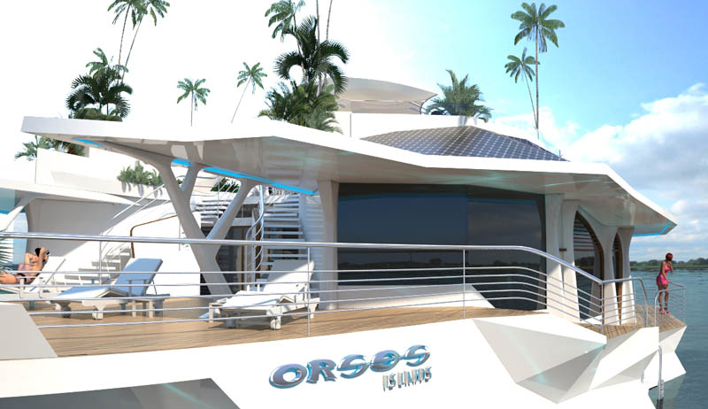 man made floating island boat orsos 2 Orsos: The Moveable Floating Island 