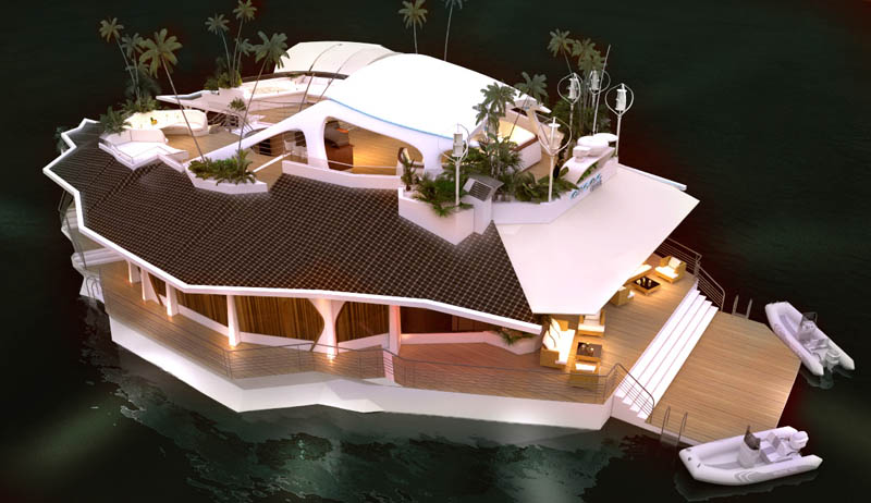 man made floating island boat orsos 21 Orsos: The Moveable Floating Island 