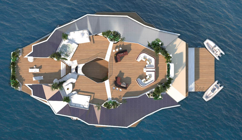 man made floating island boat orsos 32 Orsos: The Moveable Floating Island 