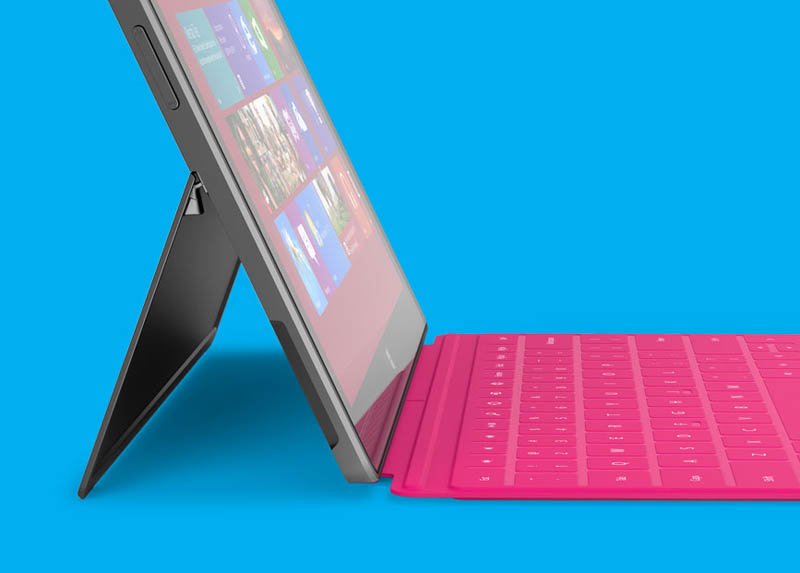 microsoft surface tablet kickstand viewed from side profile