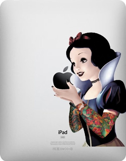 snow white funny creative ipad decal 33 Creative Decals for your iPad