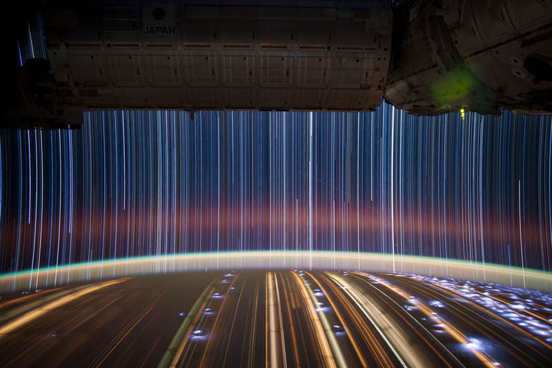 star trails seen from space iss nasa don pettit 4 20 Amazing Fourth of July Fireworks Displays Across America