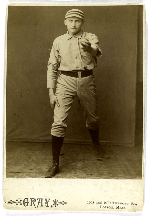 dan casey baseball player showing camera the baseball in his hand