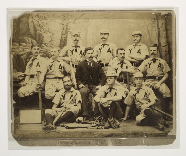 Young American of Philadelphia, Y.A baseball team photo