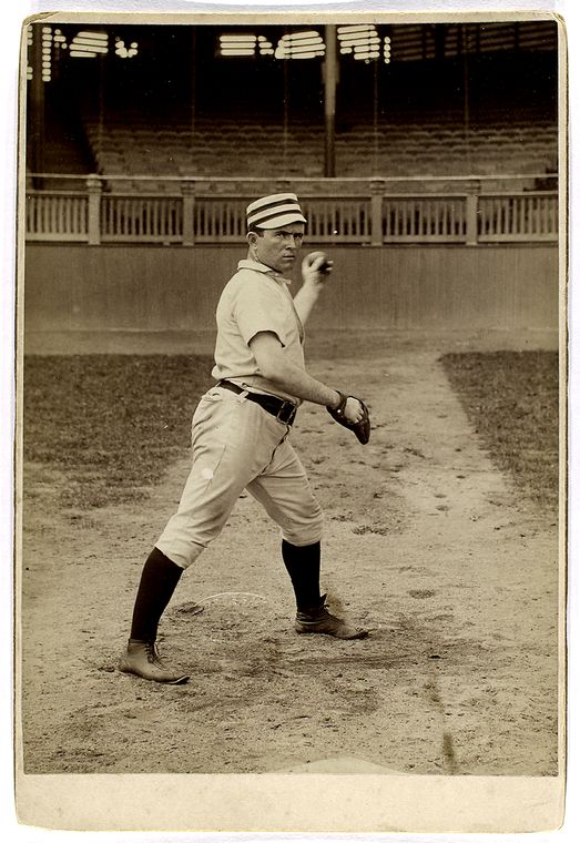 baseball player jack clements striking a pose