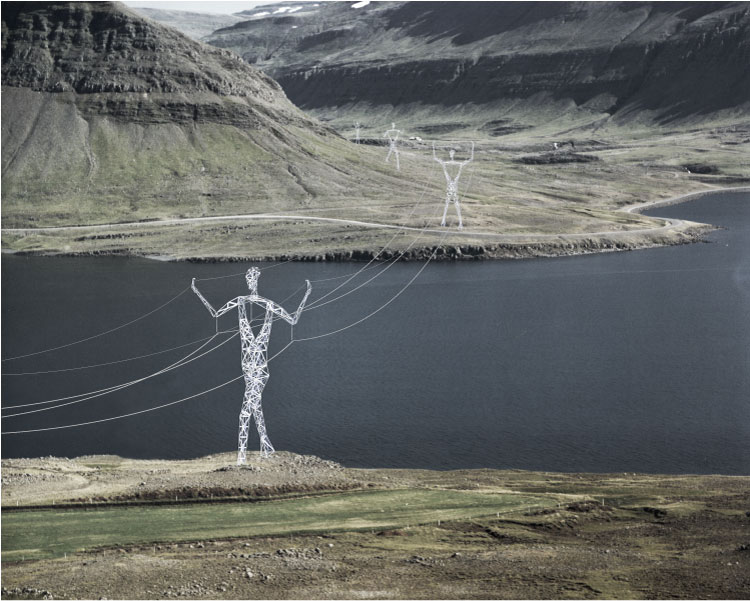 transmission tower people Turning Transmission Towers into Giant People