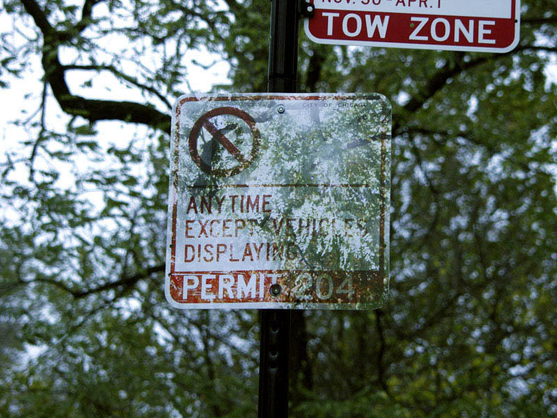transparent invisible street signs by cayetano ferrer 3 Haunting 3D Images Projected Onto Trees