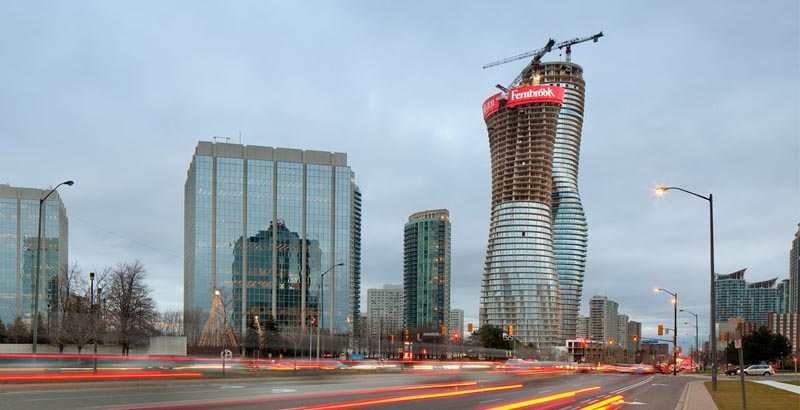 absolute towers by mad architects under construction mississauga 4 The Curvaceous Marilyn Monroe Absolute Towers