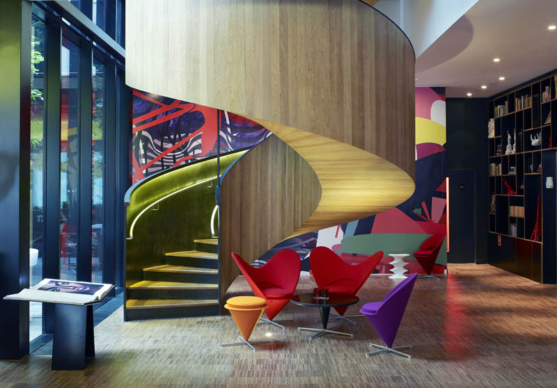 citizenM london hotel spiral staircase