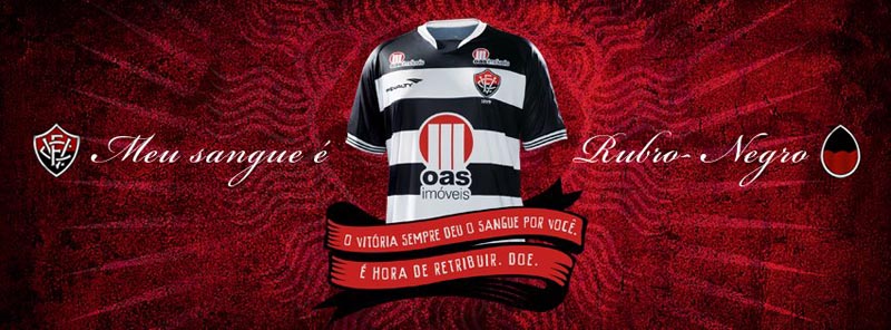 ec vitoria donate blood to restore red stripes on football club jersey 1 Football Club Removes Red from Jersey for Blood Donation Campaign