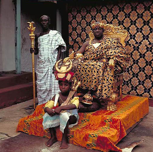 portrait of OSEADEEYO ADDO DANKWA III- King of Akropong-Akuapem (Ghana) by daniel lane