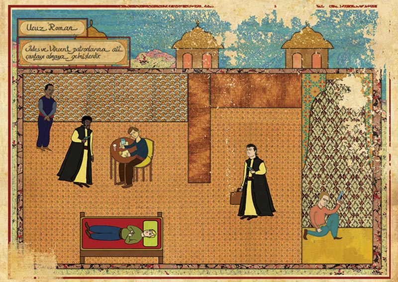 pulp fiction movie as ottoman motif 11 Classic Movie Scenes as Ottoman Motifs