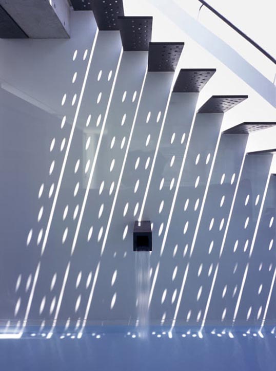 staircase that creates shadow patterns