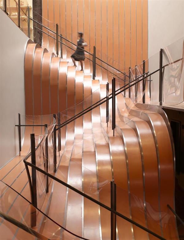 wavy staircase