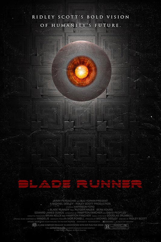 blade runner alternate movie poster by adam rabalais Creative Alternate Movie Posters by Adam Rabalais
