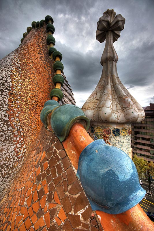casa batllo roof The Iconic Casa Batllo by Antoni Gaudi