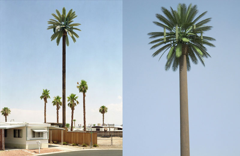 cell phone tower disguised as a palm tree 25 Cell Phone Towers Disguised to Look Like Something Else