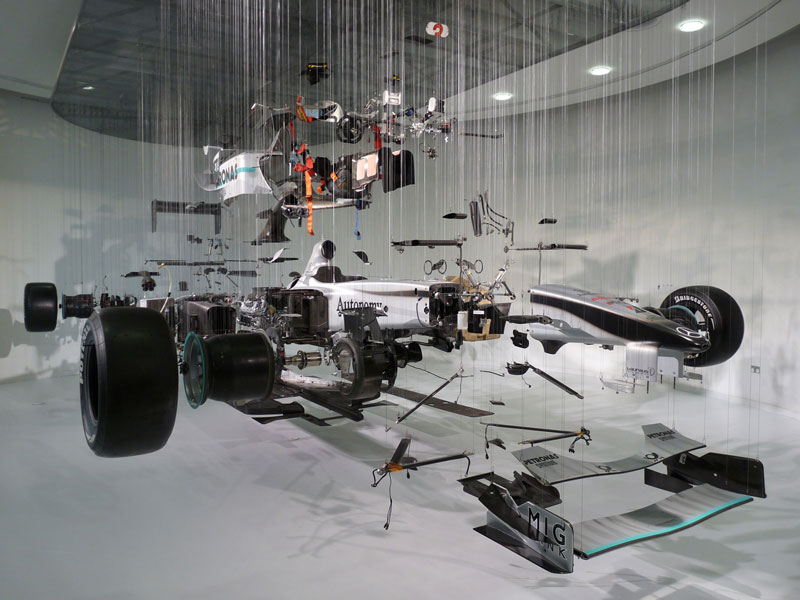 f1 car suspended deconstructed 15 Amazing Car Cutaways