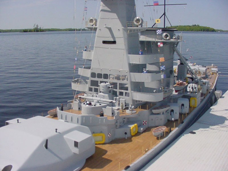 giant model warship replica admiral graf spee by william terra 9 Man Builds 30 ft Model Replica of a Battleship