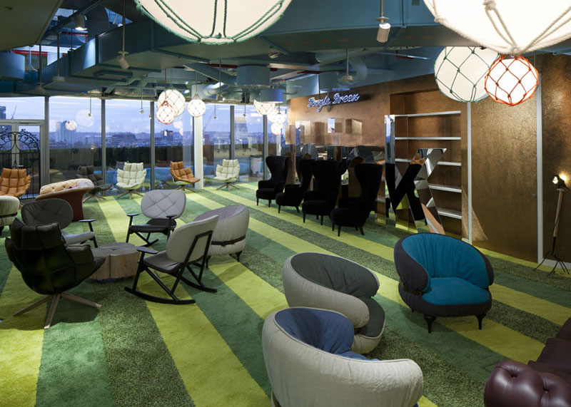 google london hq office by penson 20 Googles Funky Headquarters in London