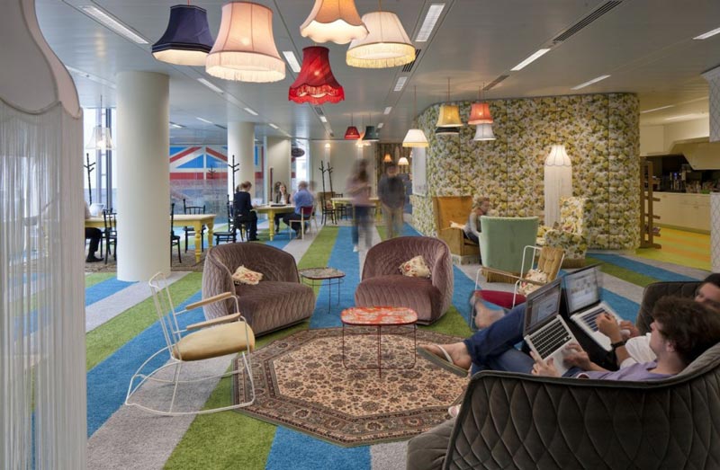 google london hq office by penson 4 Googles Funky Headquarters in London