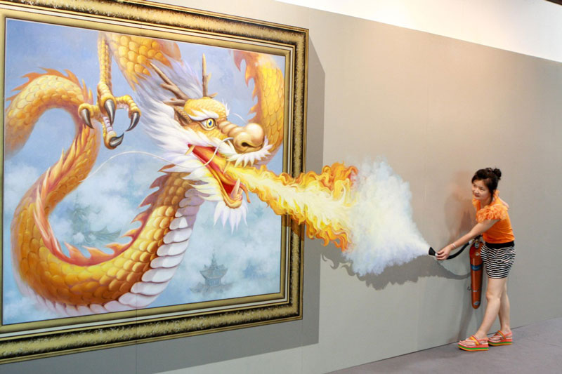 interactive 3d magic art exhibit in china 10 The 3D Art Exhibit that Lets You Interact with the Artwork