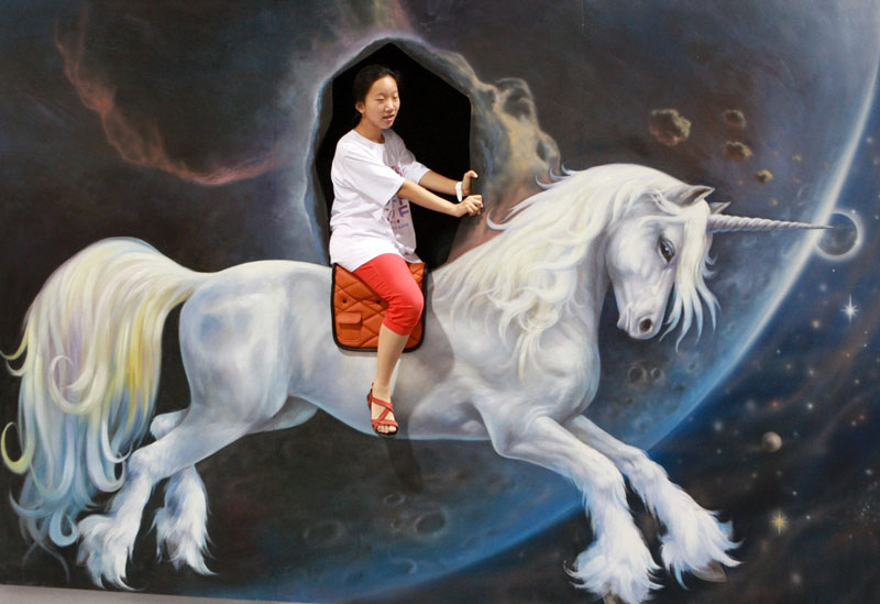 interactive 3d magic art exhibit in china 11 The 3D Art Exhibit that Lets You Interact with the Artwork