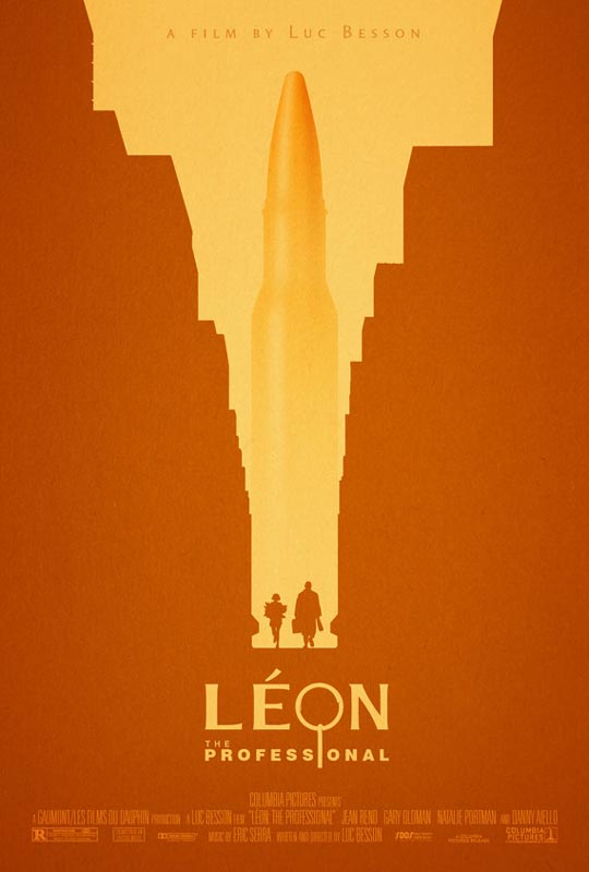 leon the professional alternate movie poster by adam rabalais Creative Alternate Movie Posters by Adam Rabalais