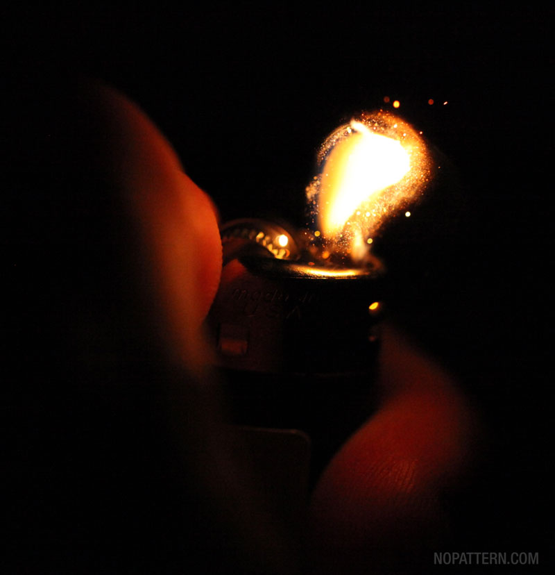 macro close ups of bic lighter sparks lit by no pattern chuck anderson 7 Amazing Close Ups of a Lighter Being Sparked