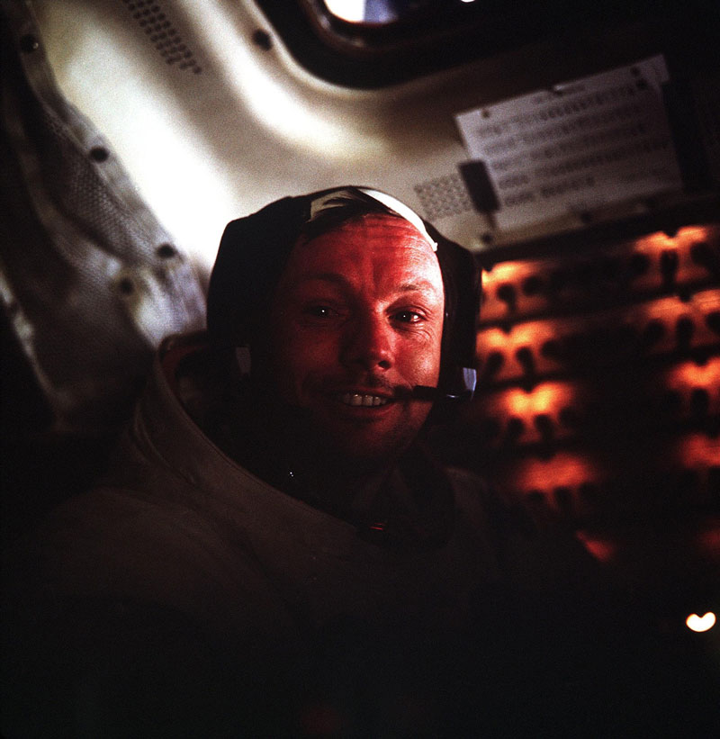 neil armstrong portrait in lunar module after historic moonwalk Picture of the Day: The Power of One Small Step