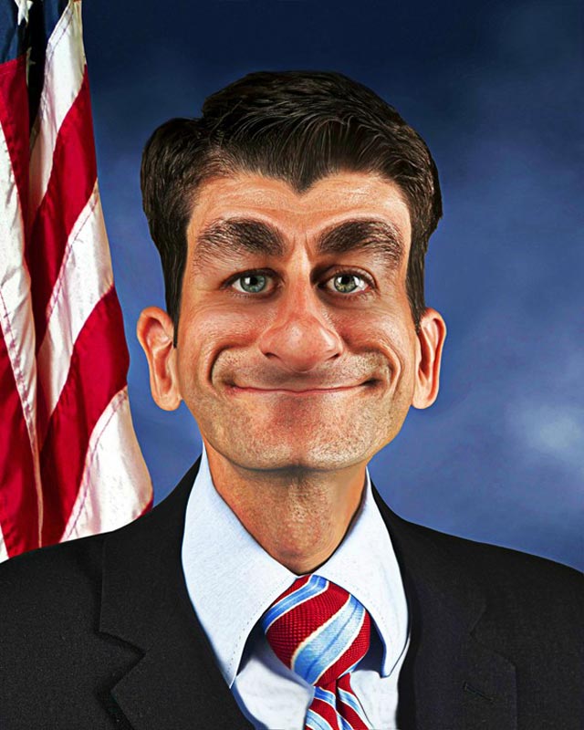 paul ryan funny photoshop cartoon Photoshop Fun with Paul Ryan [15 pics]