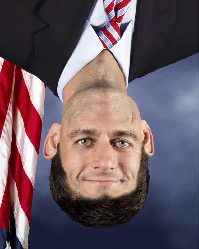 paul ryan funny photoshop upside down face Photoshop Fun with Paul Ryan [15 pics]