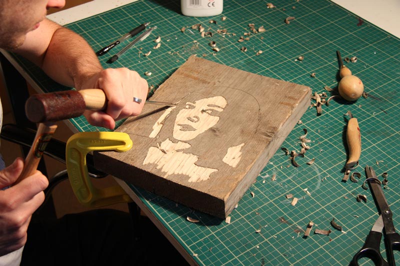 portraits carved from wood kyle bean3 Inventive Hand Crafted Art by Kyle Bean