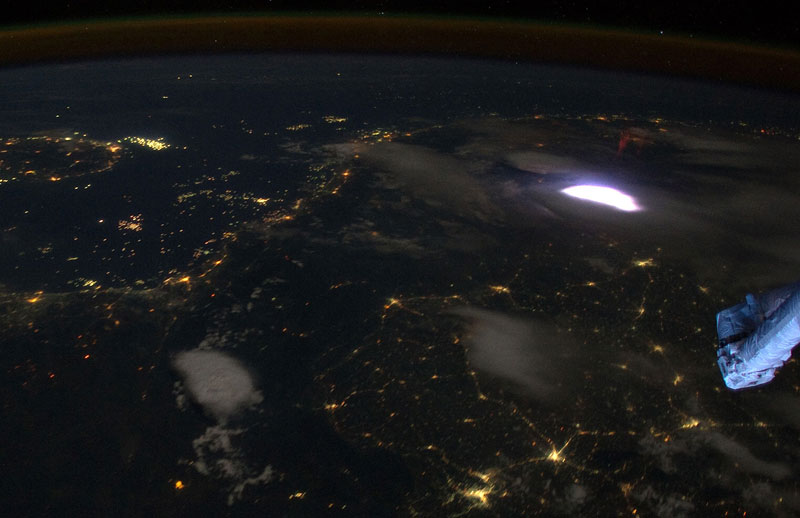 what lightning looks like from space Picture of the Day: What Lightning Looks Like From Space
