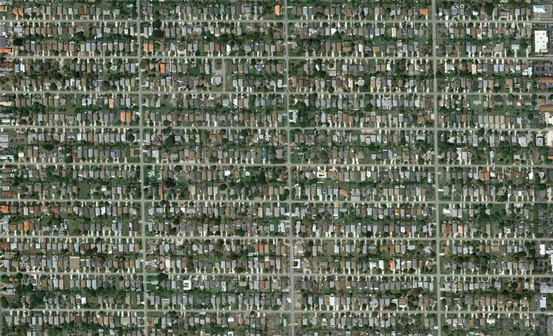 aerial patterns of human housing developments on google maps 19 Patterns of Human Development Found on Google Maps